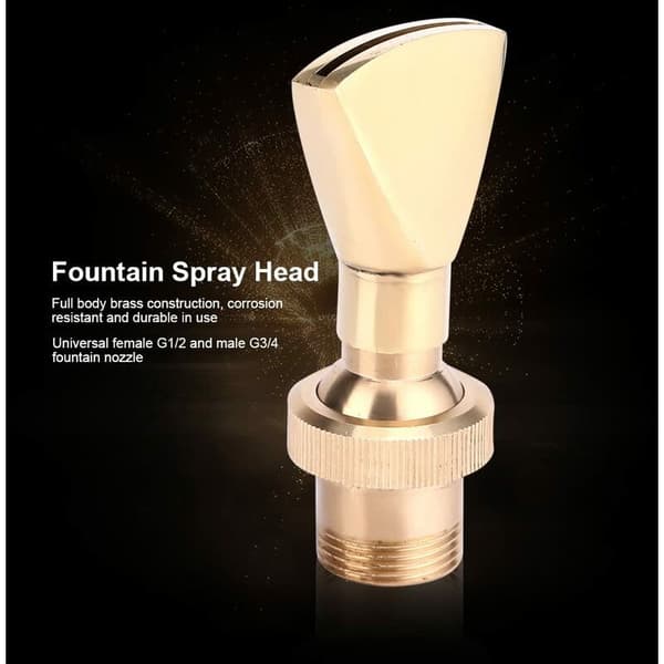 Springvanddyse, 1/2\" DN15 og 3/4\" DN20 blæserformet messing springvanddyse justerbar sprinkler