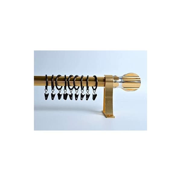 Gardinkrog Gardinklemme Spænde (Sort 3,5 mm × 35 mm Diameter 30 stk)