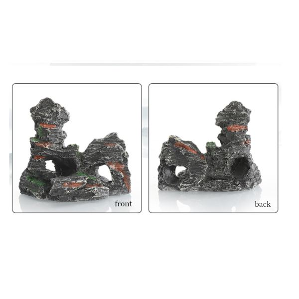 Akvarium dekoration landskabshold resin rockery akvarium simulering resin rockery (1.10*8.5*10cm),