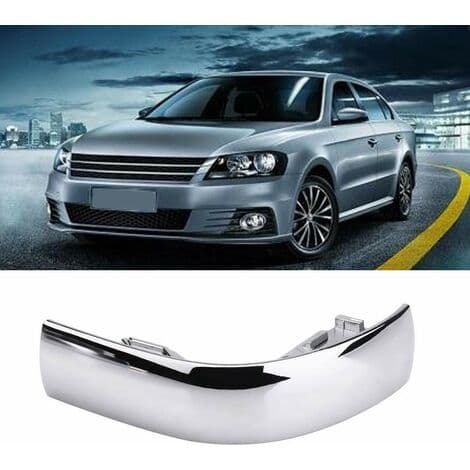 Gearhoveddæksel, ABS Krom Bil Gearskifteknop Hoveddæksel Trim til Passat CC til Leon til Golf MK6 (Blank Sølv)