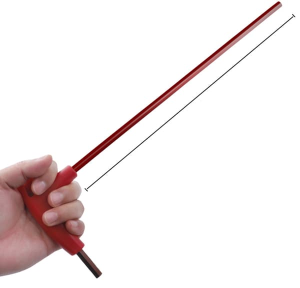 Förlängd T-nyckel (3 mm T-typ förlängning),