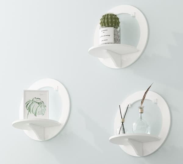 Blomhylla utan perforering för vardagsrumsvägg, hexagonformad 29*16*27cm