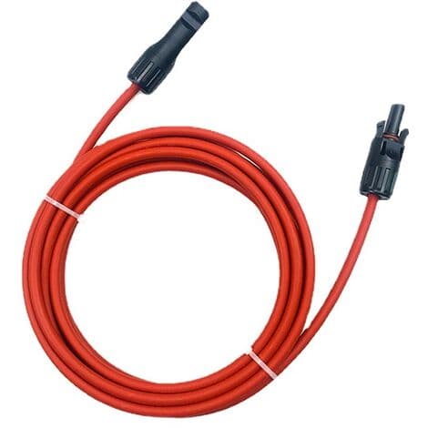 Forlængerkabel til solpanel med stik, 10AWG, 2m