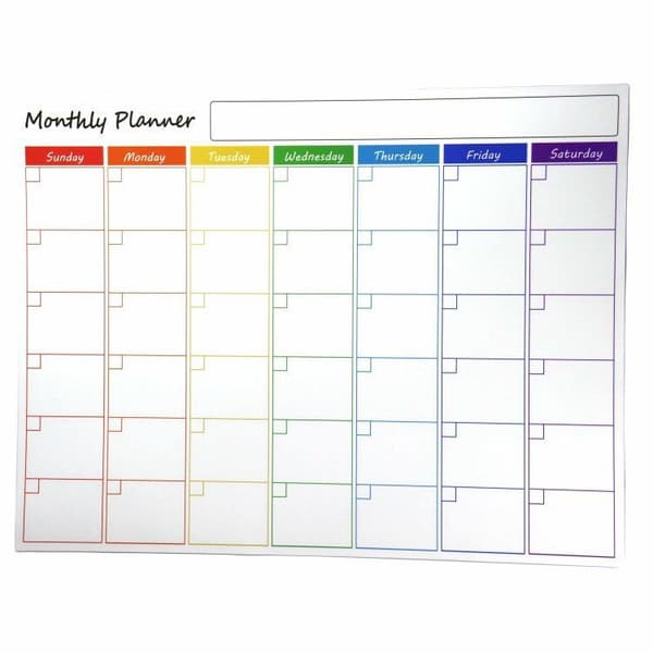 Månedlig Planlegger - A4 Ukentlig Planlegger, Månedlig Planlegger Agenda -