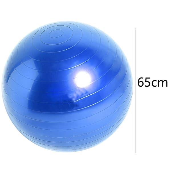 Balansboll, Yogaboll med Pump Blue 65Cm