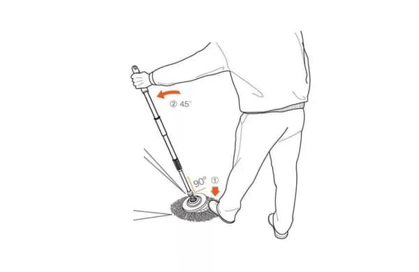 4 stk Roterende Mopphode, Mikrofibermopp, 16cm Universal Moppklut Bomullshode (Hvit)