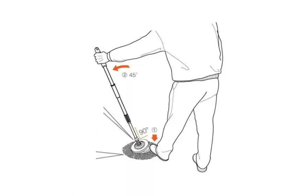 Roterende Mophoved, Bomuldshoved 16cm Universal Mopklud 1stk (Blå)