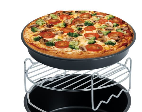 Tilbehør til airfryer - kageform, pizzabakke, 5 dele sæt