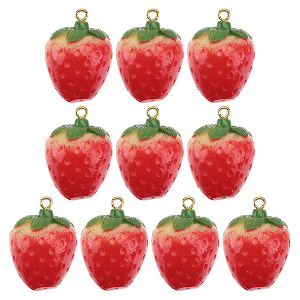 10 st Miniatyr Frukt Dekorationer Hängande Fruktberlocker