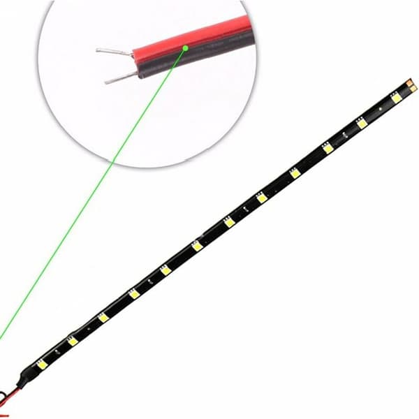 BETT 8 stk. 12V SMD LED-strips til bil og motorcykel 30 cm hvid