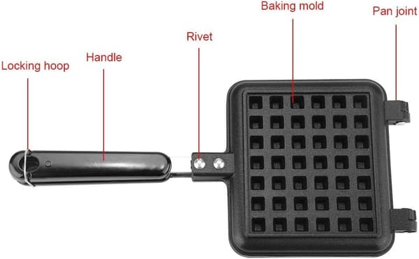 1 stk kakeform husholdningsvaffelform non-stick bakst