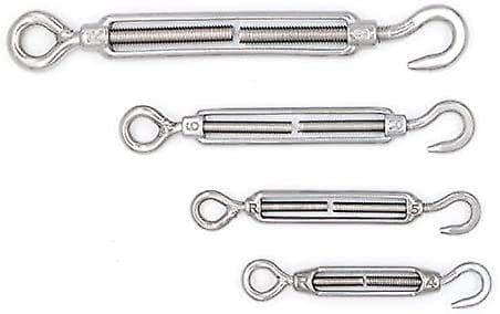 Mecollection M4/m5/m6/m8 304 Rustfritt Stål Krok Og Øyeskrue - 5 Pakk