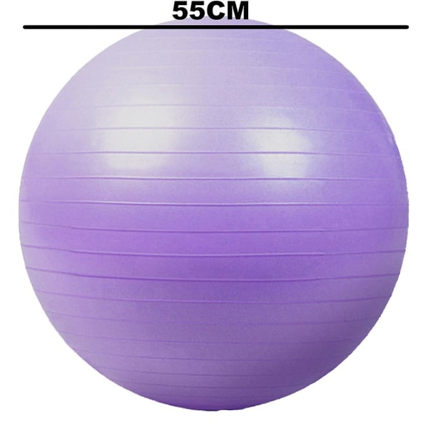 Extra Tjock Yogaboll Träningsboll, För Balans, Stabilitet, Graviditet Och Fysioterapi Lilac Purple 55Cm