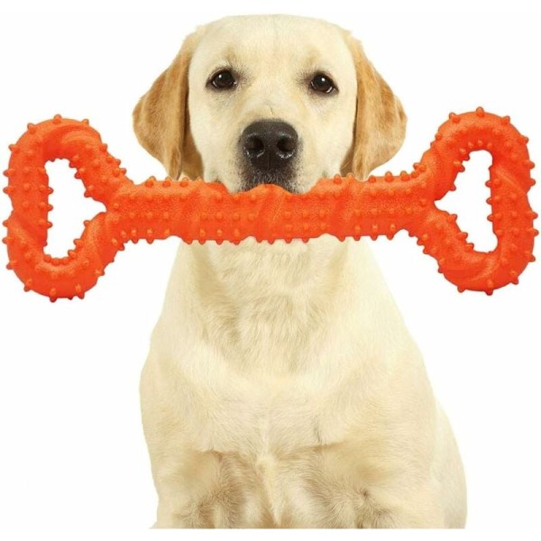 Pet Dog Toy Large Pull Ring Bone Dog Toy (Pull Bar-Orange),