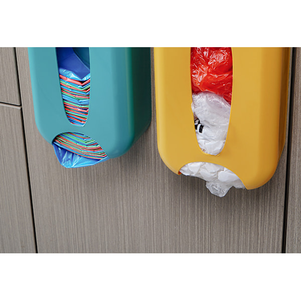 Väggmonterad förvaringslåda för plastpåsar, orange, 14*7*25cm