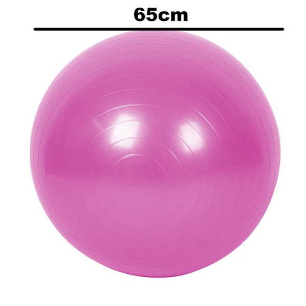 Øvelse Stabilitet Bold Yoga Pilates Anti Burst W/pumpe Pink Glossy