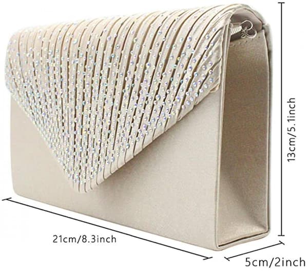 Damkvällsväskor Bröllopshandväska Handväska A916-147 Beige