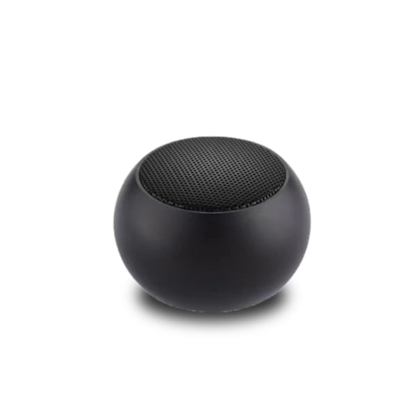 Trådlös Bluetooth-högtalare, mini metall bärbar utomhus Bluetooth-högtalare (den svarta)