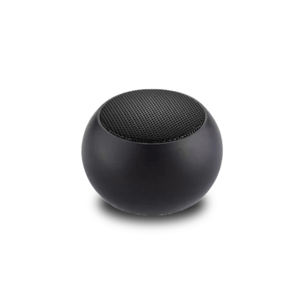 Trådløs bluetooth-højttaler, mini bærbar udendørs bluetooth-højttaler i metal (den sorte),