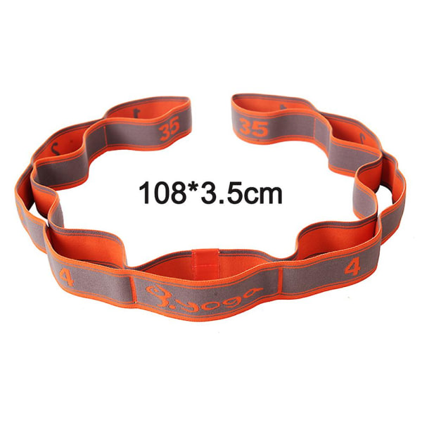 9-segment Fitness Yoga Elastic Belt Dance Yoga Auxiliary Stretching Belt Tension Belt Sports Shaping Yoga Chrysanthemum Rope-helps Improve Flexibility