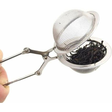 Kugleformet te-infuser RUSTFRIT STÅL Tekugleklemme Te-si Krydderitang Rustfri stål te-tang til kop T