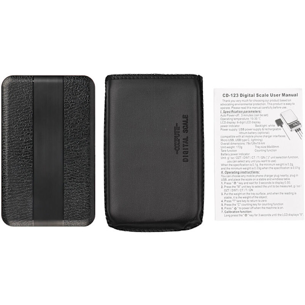 Elektroninen vaaka USB-latauksella, korkea tarkkuus, koruvaaka (1000/0.01g)