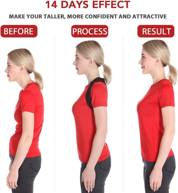 1 stk. Posture Corrector til Mænd og Kvinder - Komfortabel Øvre