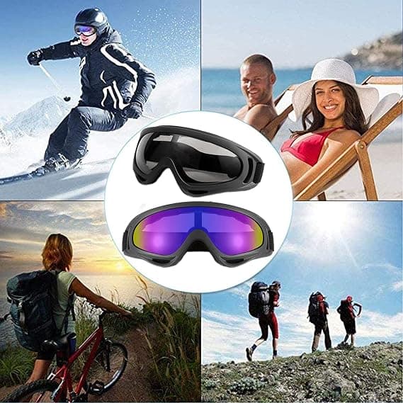 2 stk. Ridebriller Vindtætte briller, snescooter