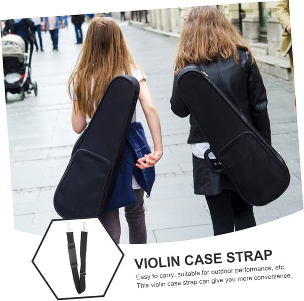 2 stk Rygsæk Violinetui Rem Rygsæk Hoftebælte Ukulele Rem