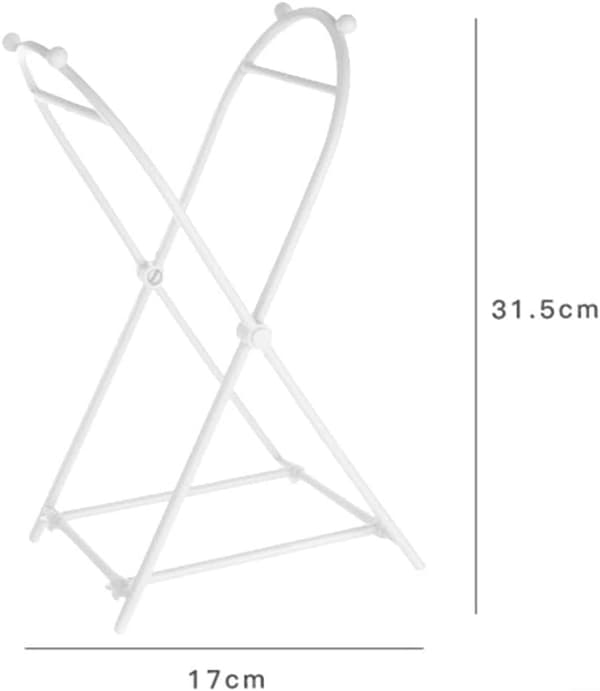 1 stk (hvit) sammenleggbar søppelposeholder, stativ bærbar søppel