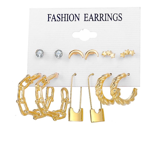 Örhänge Set Pärla Vintage Guld Färg Mode Smycken  B2070 SJ54127
