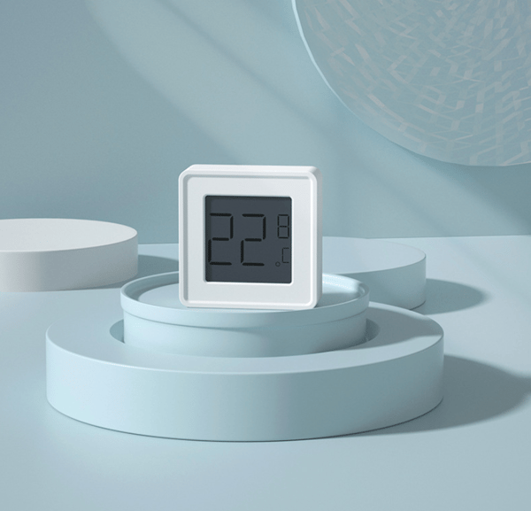 Termometer, Nøjagtigt Drivhustermometer Mini Digital Fugtmåler, Hvid,