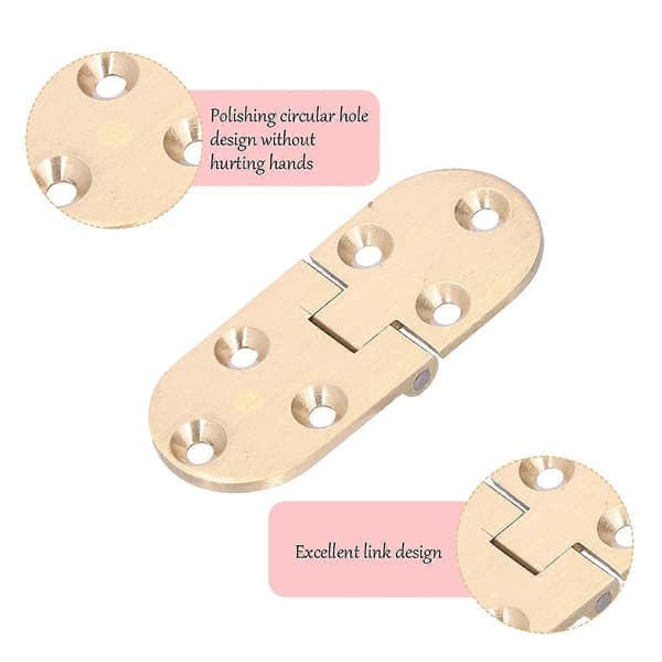 2-pack Flap Hinge Spring 90° Vikbart Multifunktionellt Positionerbart Flip Top Gångjärn med Skruvar style3922