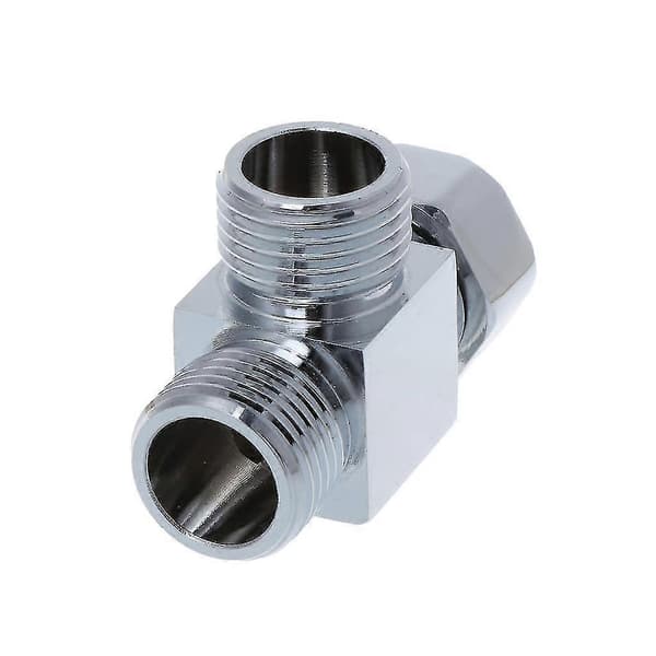 1/2\" 3-vejs omskifter slangefitting til T-formet adapter badekar T-stykke krom-pl