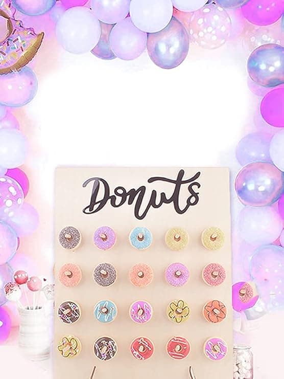 1 stativ för trädonuts, donutsvägg, donutsvägg, bagelvägg, display