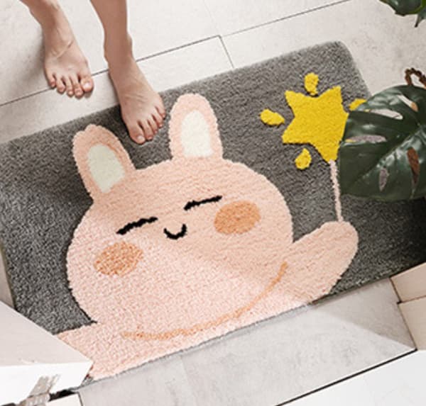 40*60cm Cartoon Star Rabbit Badrum halkfri golvmatta,