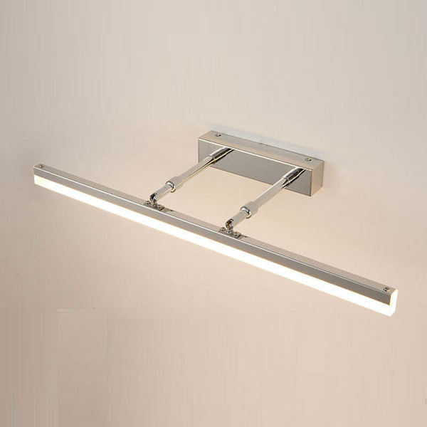 Teleskopisk spegellampa, akryl badrumsspegel framlampa, 420mm-8W, lämplig för badrum, damrum