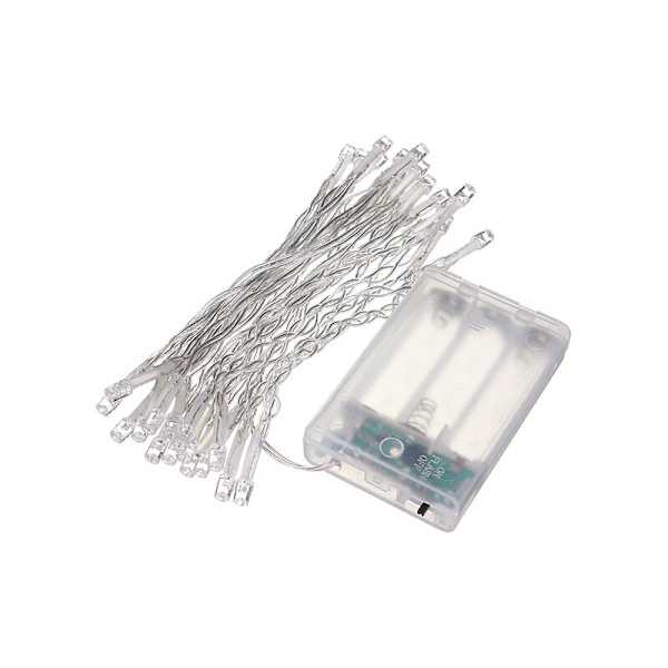 Elektriska/sol/batteri 10-200 LED-girlang Julbelysning bröllopsfestlampa 20M/200LED > Vit, för inomhus och utomhus