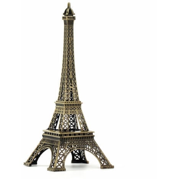 Europeiska Retro Eiffeltornet Paris Smidesjärn Metall Modell Desktop Ornament