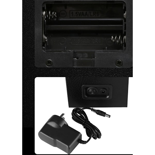 Urklocka, Presentförpackning, Självrullande Urklocka, Urlagringsdisplay, Mekanisk Urskakare (Brun, Grå Läder, Europeisk Standard