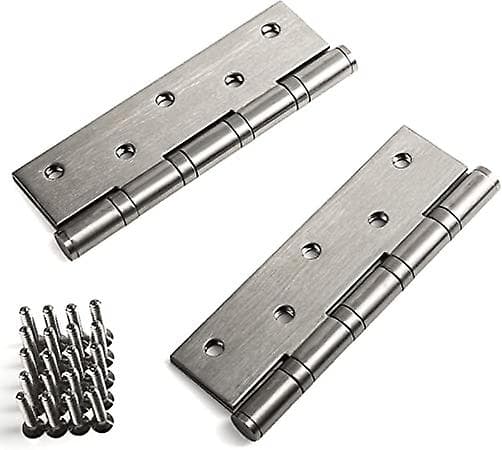 2 kraftige skruehængsler, materialetykkelse 2,5 mm / 125 x 75 mm