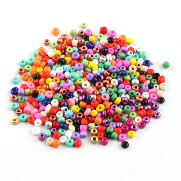 2/3/4mm Hirsfrö Pärlor 24 Färger Boxade Lösa Pärlor DIY Smycken Kläder Pärlstavning Handgjorda Tillbehör -Färg 2MM