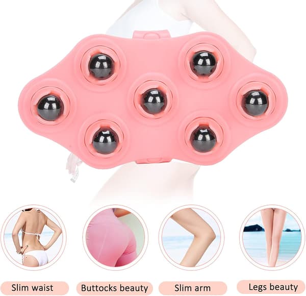 1 st Bärbar sju boll rullande massage, handskstil