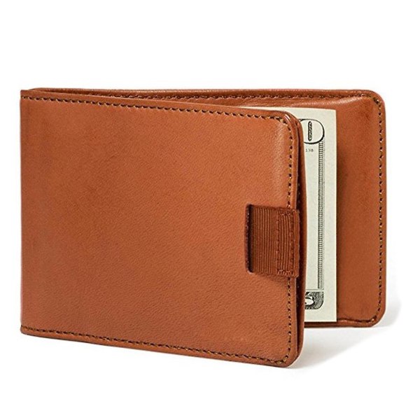 Damplånbok för män, minimalistisk korthållare för tunn plånbok Smal plånbok i PU-läder med RFID-blockering