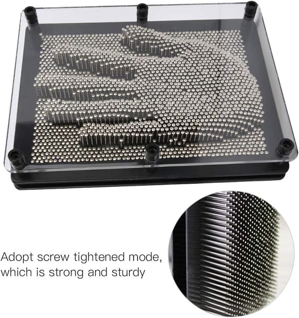 1 stk rektangulær metal Variety nålemaleri håndform 3d