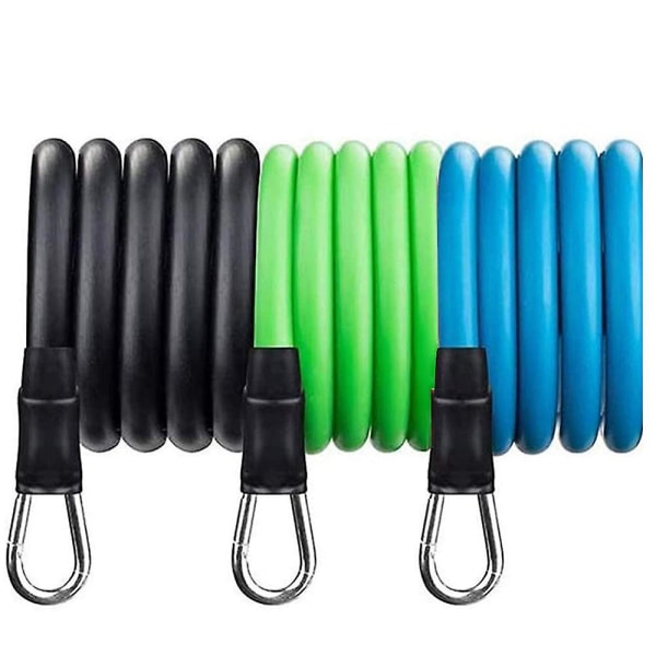 3 kpl Vastusnauhoja Kahvoilla, Lihasvoimaharjoittelu, Fysioterapia, Jooga, Pilates Green 15Lb Blue 25Lb Black30Lb