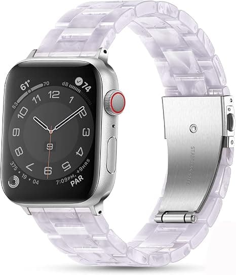 Resinrem (blank hvit), egnet for Apple Watch-rem