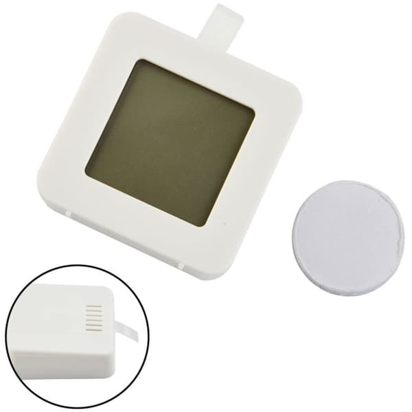Pakke med 6 mini digitale innendørstermometre + hygrometer