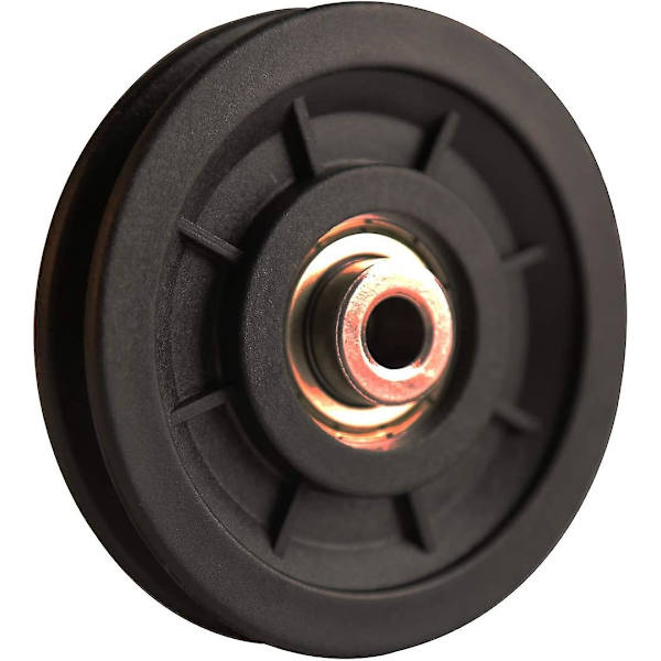 Lyfttillbehör, 4 st 110 mm Lager Nylon Rulle, Viktlyftningsrulle, Universalhjul för Kabelmaskin Gym Utrustning Garageport