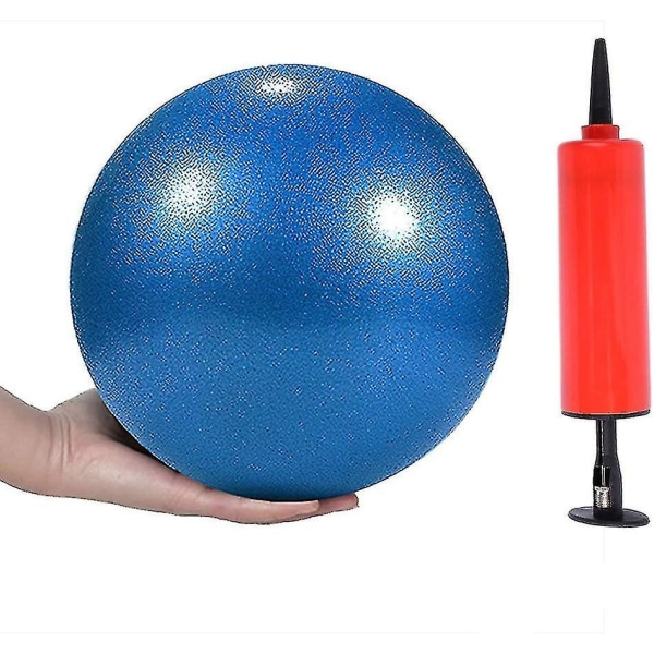 Mini Yoga Pilates Ball 9 Tommer Kompatibel Med Stabilitet Trening Treningssenter Anti Burst Og Sklisikre Baller Med Oppblåsbar Sugerør